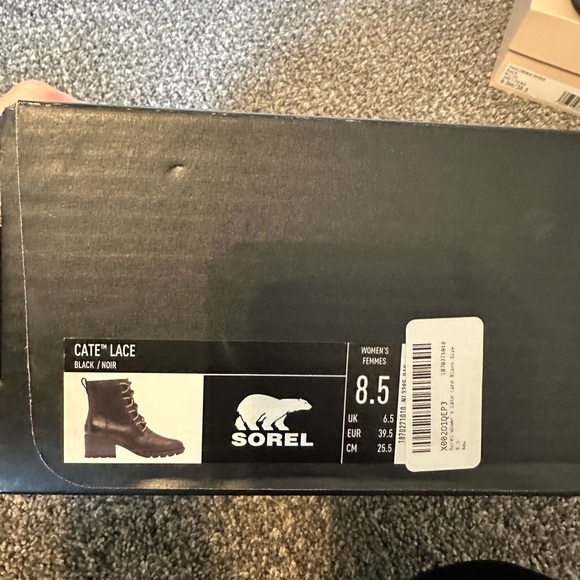 Sorel cate lace up black boots - Picture 7 of 8